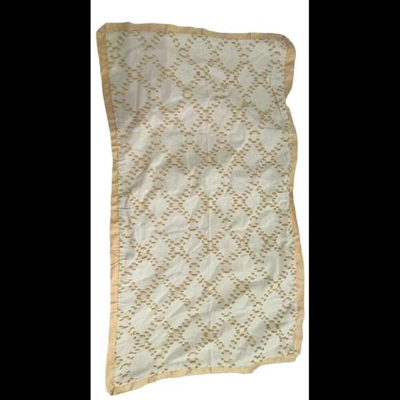 Set 2 KING size Tan Low Cut Fringe PILLOW SHAMS Slate Blue tan Pair TARGET - Picture 1 of 3